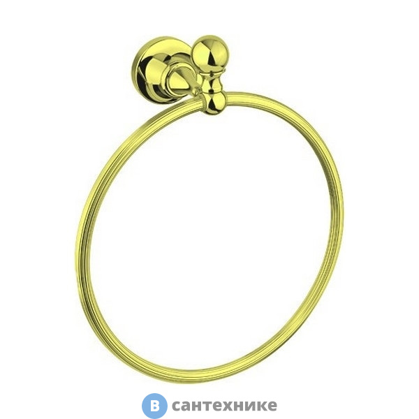 Полотенцедержатель Cezares OLIMP-RN-03/24-M кольцо, золото