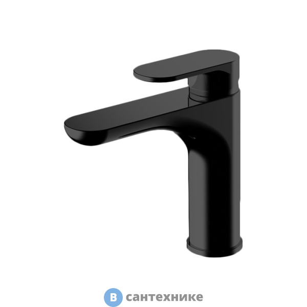 Смеситель Gattoni H2Omix7000 для раковины с донным клапаном, Nero Opaco (7004570NO)