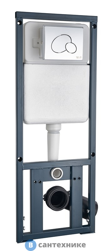 Инсталляция WELTWASSER WW MARBERG 410 RD для унитаза, кнопка круглая