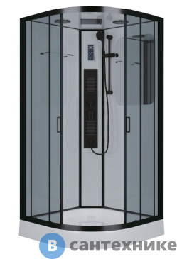 картинка Душевая кабина Niagara NG- 6901G black (900х900х2100)