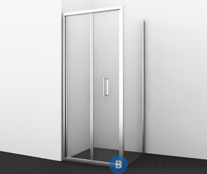 картинка Душевой уголок WasserKRAFT Weser 78F03, квадрат, с универсальной дверью гармошка