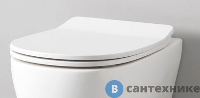 картинка Сиденье ArtCeram TEN Slim для унитаза белое (микролифт) (TEA005)