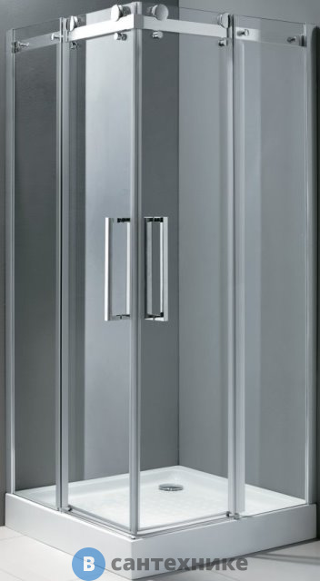 Душевой уголок Cezares STYLUS-O-M-A-2-90-C-Cr 900x900x1950) без поддона