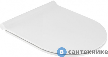 картинка Сиденье для унитаза Jacob Delafon E33127-0 Aleo / Soprano тонкое из термодюропласта с микролифтом и металлическими креплениями, легкое снятие