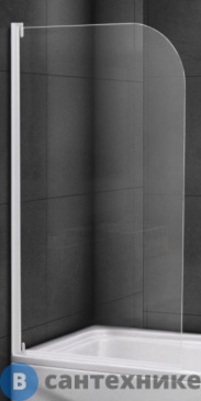 картинка Шторка Cezares RELAX-V-1-80/140-C-Bi на ванну (800х1400)