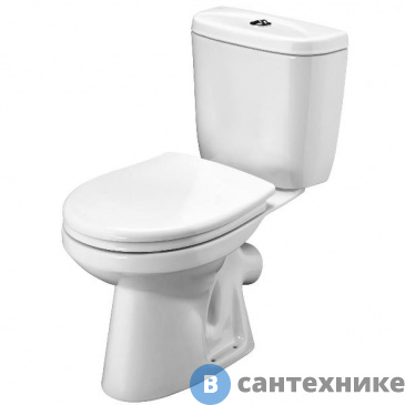 картинка Чаша с бачком Santek АНИМО с кос. с сиденьем (1WH302134)