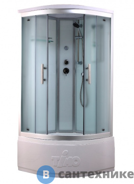 картинка Душевая кабина Timo Standart Т-6600 Silver Fabric (100*100*220)