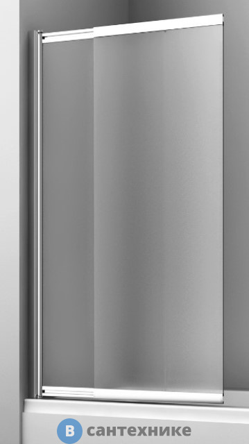 Шторка WasserKRAFT Main 41S02-100 LM Fixed стеклянная