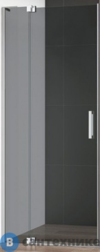 картинка Душевая дверь Cezares SLIDER-B-1-80/90-GRIGIO-Cr (800-900)x1950