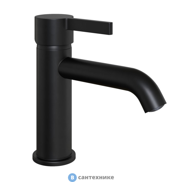 Смеситель Paini Brera 74PZ205O для раковины, чёрный матовый PVD