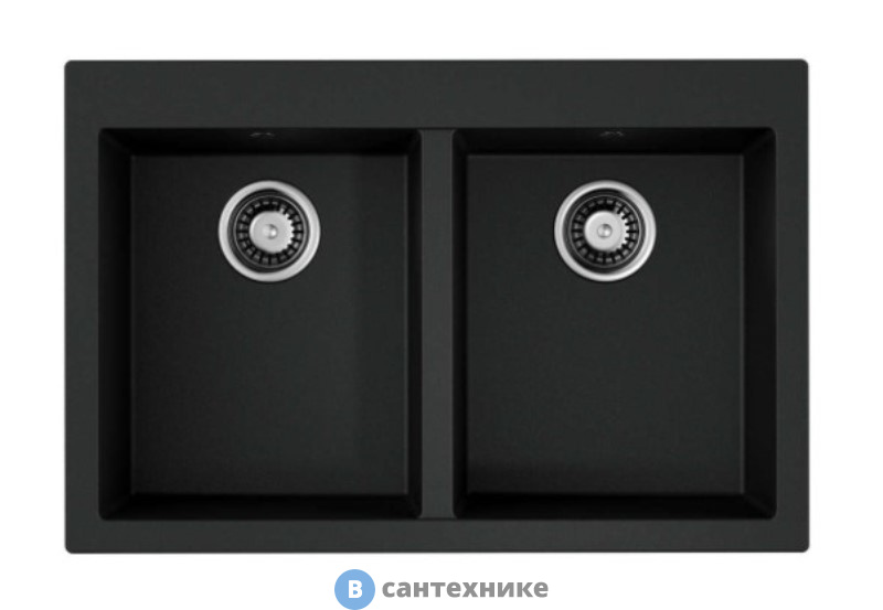 Кухонная мойка OMOIKIRI Bosen 80-2-BL черный (4993836)