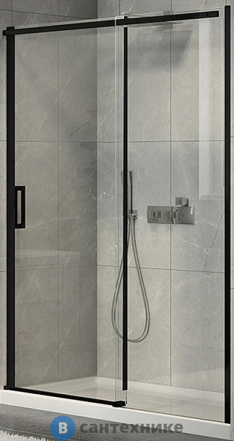 Душевая дверь Jacob Delafon Contra E22C120-BL раздвижная 120 см, чёрный