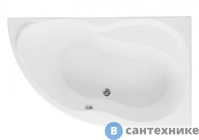 картинка Акриловая ванна Aquanet GRACIOSA 150*90 R к/с29 (205389)