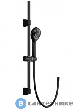 картинка Душевой гарнитур Cersanit NENO 63696 чёрный