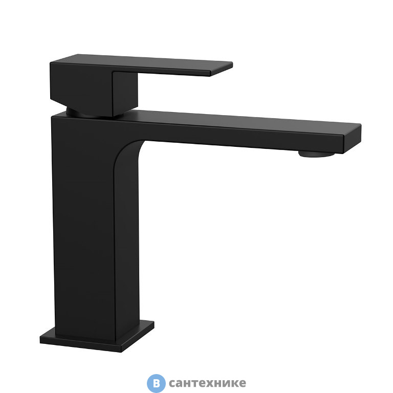 Смеситель Vincea Cube VBF-1C01MB для раковины, однорычажный, черный