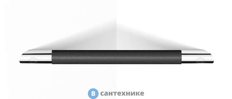 Поручень Black&White SN-1155 угловой (350x25), цвет RAL 7021