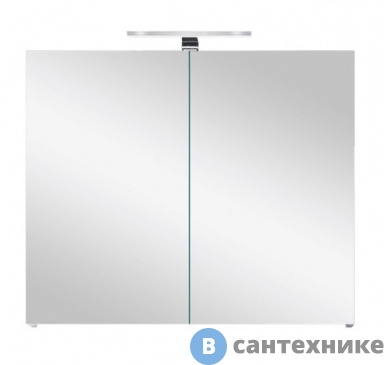 картинка Зеркальный шкаф Orans BC-4023-800 W с подсветкой (800x150x570)