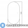 картинка Зеркало ABBER Kontur AG6302SCB с подсветкой, бесконтактный выключатель, диммер, черный