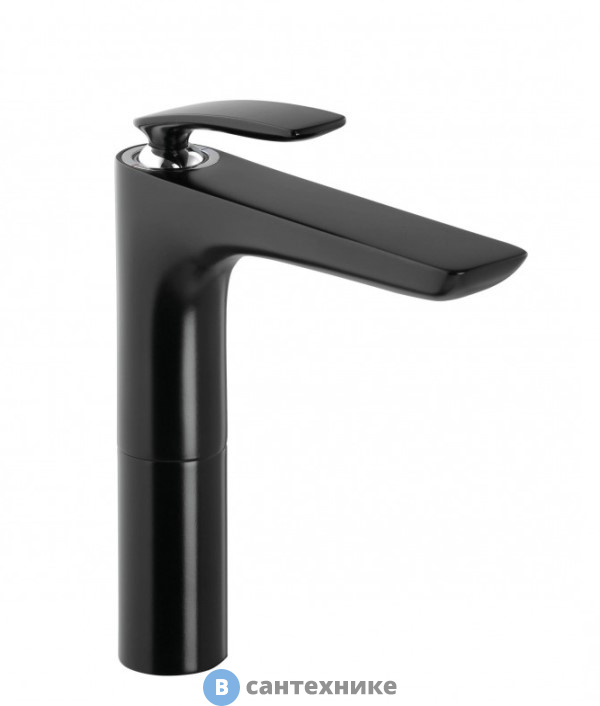 Смеситель Kludi 522968775 BALANCE на умывальник, высота 272 мм, чёрный матовый/хром
