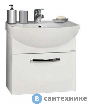 картинка Тумба с раковиной Акватон Ария 65 /Смайл-65/ (1A1340K0AA010)