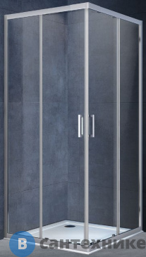 картинка Душевой уголок Vincea Rapid VSS-3R90/10CL, (900-1000)x(900-1000), хром, стекло прозрачное, без поддона