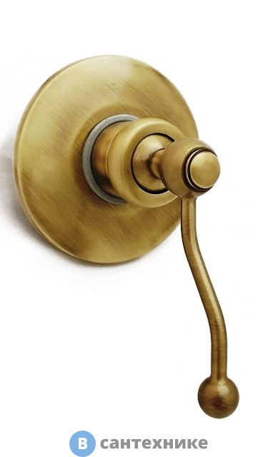 Смеситель Paini 88F3690 Duomo для душа встраиваемый, старая бронза