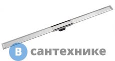 Крышка Geberit 154.450.KS.1 душевого канала CleanLine 20: 30-90 cм, потёртый/нерж. металл