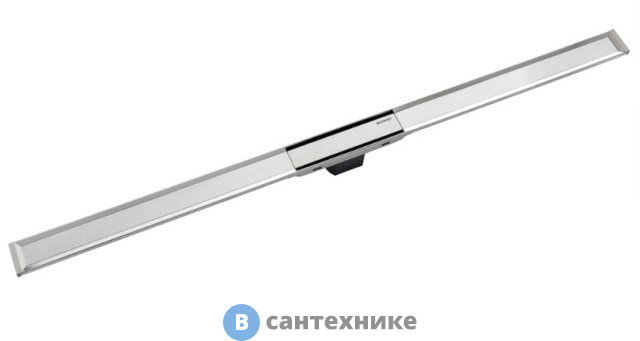 Крышка Geberit 154.450.KS.1 душевого канала CleanLine 20: 30-90 cм, потёртый/нерж. металл