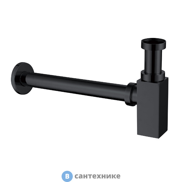 Сифон для раковины ABBER AF0031B чёрный матовый