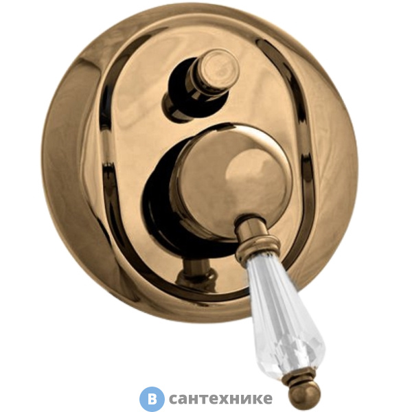 Смеситель Cezares VINTAGE-VDIM-02-Sw встраиваемый однорычажный для душа с переключателем Swarovsk