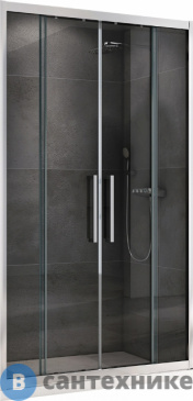 картинка Душевая дверь ABBER Schwarzer Diamant AG33140H 140*195