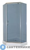 Душевой уголок Parly ZPE911 (90*90*195) пентагональное, тонированное стекло без рисунка, низкий поддон