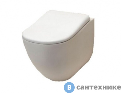 картинка Унитаз пристенный Cielo FLVA Fluid цв. белый, без сиденья