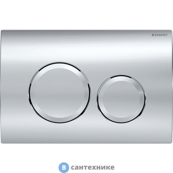 Смывная клавиша Geberit Delta 20 115.127.21.1 для двойного смыва, глянцевый хром