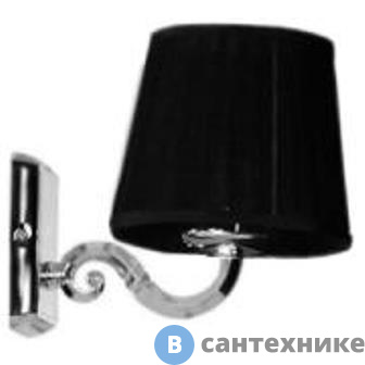 картинка Светильник Акватон 3012/M/CR цвет хром, плафон черный (1AX015SVXX000)