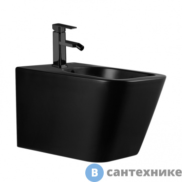 картинка Биде ABBER Rechteck AC1250MB подвесное черное матовое