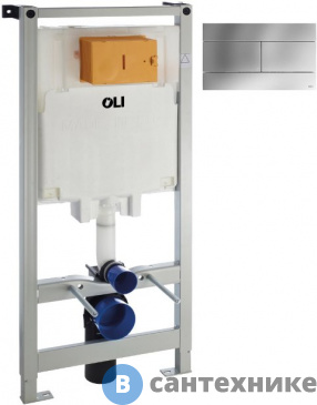 картинка Инсталляция OLI 300572mSl00 OLI 80 (0500*1150*0120), мех.+Панель слива SLIM хр. гл., OLI