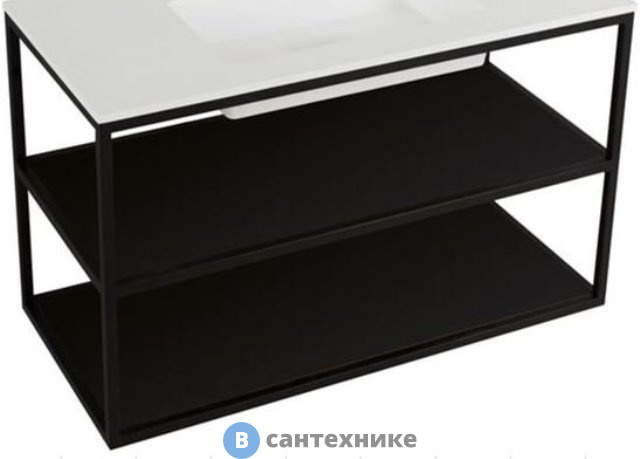 Каркас под раковину Cezares CADRO металлический одноярусный сварной, подвесной, 900х460х300, CADRO-90/46/30-1C-SO-MET-ST