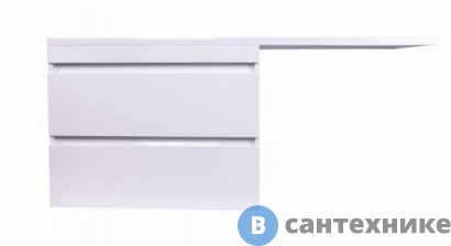 картинка Тумба под раковину Style line Даллас 140, Люкс белая, PLUS, ЭМАЛЬ подвесная (2000949237398)