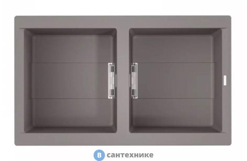 Кухонная мойка OMOIKIRI Banzen 86-2-GR grey (4993318)