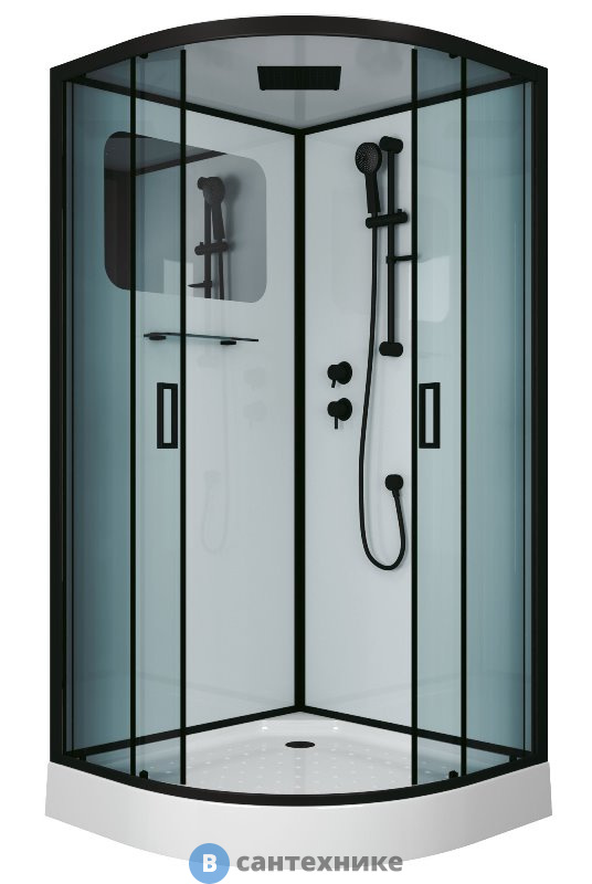 Душевая кабина Niagara NG- 6901 black (900х900х2100)