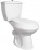 Унитаз-компакт Оскольская керамика Элисса белый У Стандарт (моно), боковой подвод, сиденье полипропилен (43301130302)