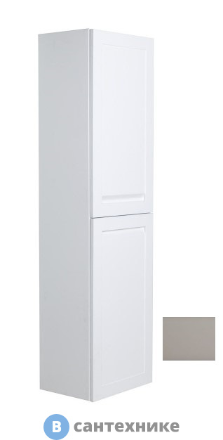 Шкаф Art & MAX PLATINO AM-Platino-1500-2A-SO-GCM подвесной с двумя распашными дверцами, светло-серый матовый, 400x300x1500