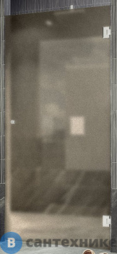 картинка Душевая дверь на петлях MaybahGlass 1950*700 Стекло 8 мм Бронза матовая (MGD-516-4)