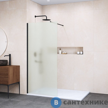 картинка Душевая перегородка RGW WA-002B 120*195 чёрный/ матовое (35100212-24)