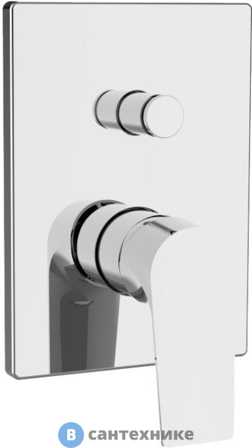 Смеситель Aquanet AF330-51С Static, встраиваемый с перекл., хром (237448)