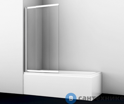 картинка Стеклянная шторка WasserKRAFT Main 41S02-80 WasserSchutz на ванну