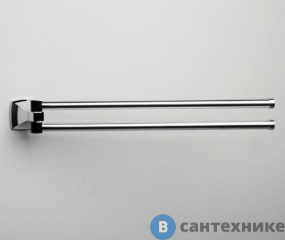 картинка Держатель полотенец WasserKRAFT Wern K-2531 рога металл, хромоникелевое покрытие