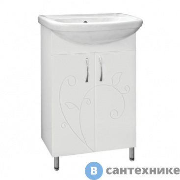 картинка Тумба под раковину Style line ФЬЮЖН № 9 - 55 (4650134472059)