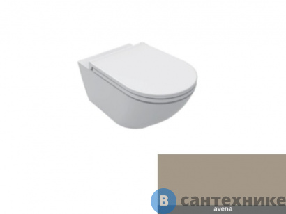 картинка Унитаз подвесной Cielo EJVSK AV Enjoy, безободковый, цв. Avena, без сиденья